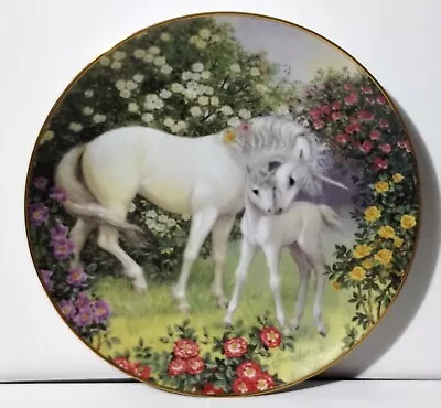 Vintage Ruth Sanderson The Joyful Meadow Of The Unicorn - Numbered Ceramic Plate • $10.44