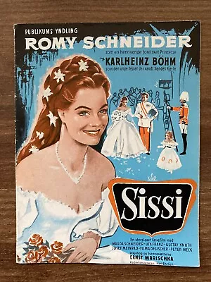 Sissi Romy Schneider Karlheinz Böhm Magda Schneider 1955 Danish Movie Program • $19.99