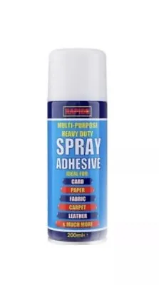 1x Rapide Multi Purpose Heavy Duty Spray Adhesive Glue For Fabric Carpet Etc UK • £4.98