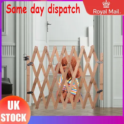 £16.38 • Buy Baby Safety Fence Expanding Portable Wooden Pet Dog Freestanding Trellis Gate UK
