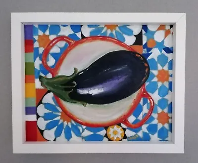 Aubergine Original  Acrylic Painting • £115