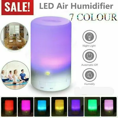 $18.99 • Buy Portable USB LED Air Humidifier Diffuser Essential Oil Aroma Mist Purifier Car