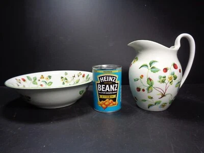£19.99 • Buy James Kent Old Foley Wild Strawberry Water Jug & Large  Bowl