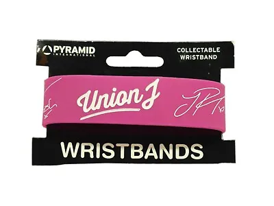 Union J Gummy Wristband In Pink From The Popular English Boy Band From London • £7.99