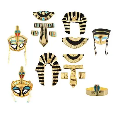 Egyptian Costume Movie Theme Masquerade Stage Performance Pharaoh Headdress • £6