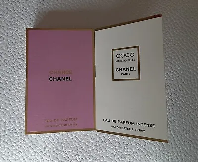 Set Of 2 Chanel Coco Mademoiselle Intense & Chance Eau De Parfum  Spray Vial  • £18.53