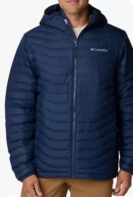 Columbia Men's Westridge 100% 650 Down Fill Hooded Jacket  Puffer SZ 3X Navy Blu • $89.99