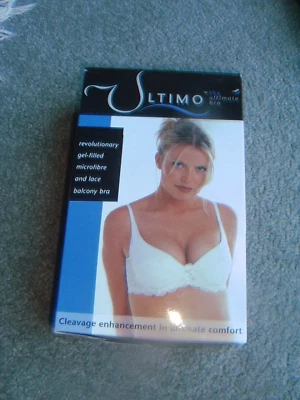 £25 • Buy Ultimo The Ultimate Gel Filled Balcony Black Bra - 36b