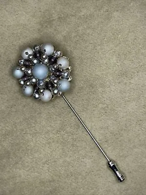 Vintage Beaded Stick Pin 3” • $3