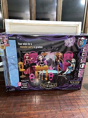 Monster High 13 Wishes Party Lounge Spectra Vondergeist Playset & Doll- Box Only • $14.99
