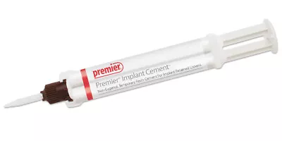 $59.95 • Buy Premier Dental Implant Cement For Implant Retained Crowns 5 ML Syringe + 8 Tips