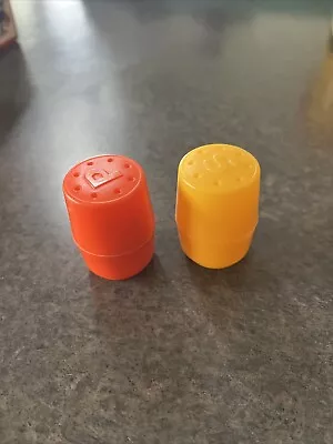 Vintage Fisher Price Salt And Pepper Shakers Fun With Food Stove Kitchen Play • $12