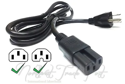 $9.99 • Buy New Xbox 360 Special Notch Power Cord - AC Power Supply Cable - Notched 3-Prong