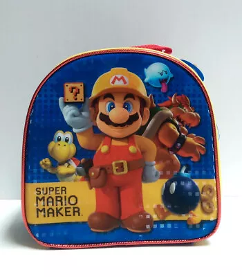 Kids Nintendo Super Mario Bros Maker School Insulated Picnic Snack Lunch Bag NEW • $9.95