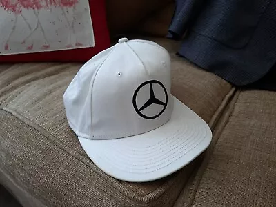 Official Mercedes AMG Petronas Motor Sport Formula 1 Cap One Size In White • £15.99