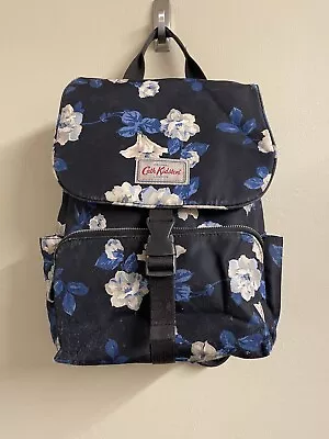 CATH KIDSTON  Navy Floral Large Multiple Pockets Backpack  With Laptop Sleeve • £9.99