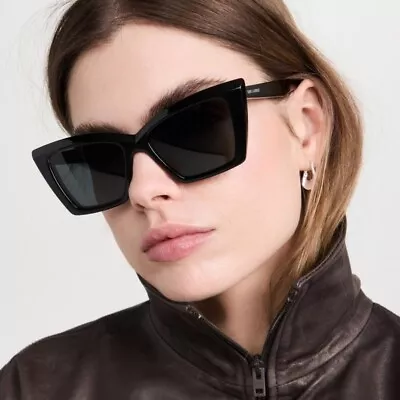 New Saint Laurent Sl 657 001 Black Butterfly Sl657 001 Women Sunglasses • $294