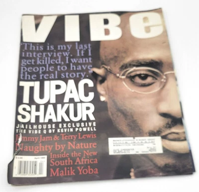 $60 • Buy Vintage Vibe Magazine April 1995 Tupac 2Pac Shakur Rare READ!