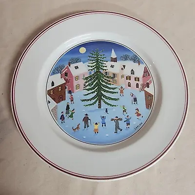 Villeroy & Boch Naif Christmas Porcelain Luncheon 8 Inch Plate • $19.99