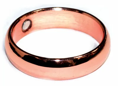Copper Magnetic Solid Band 1/4  Wide Ring • $10.99