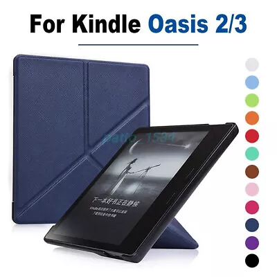 Amazon Kindle Oasis 2017/2019 7.0 Inch PU Leather Flip Sleep Smart Cover Case • $13.81