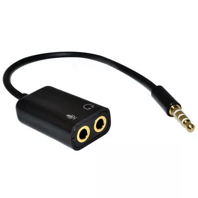 3.5mm Socket To 3.5mm 2 Female Jack Audio Splitter Headphone Adapter GOLD PLATED • £3.49