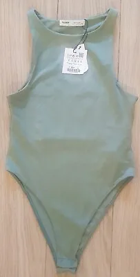 $26.41 • Buy Pull And Bear Womens Green Bodysuit Size Small