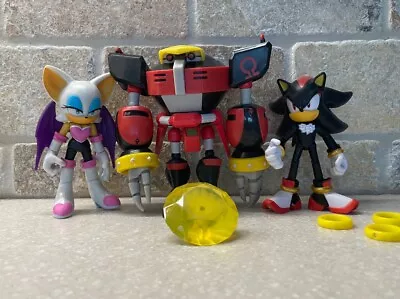 Sonic The Hedgehog Jakks Pacific Rouge Shadow Omega 4  Action Figure Team Dark • $50