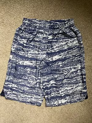 Boys Nike Size Large Blue Print Basketball Shorts Villanova EUC • $13.99