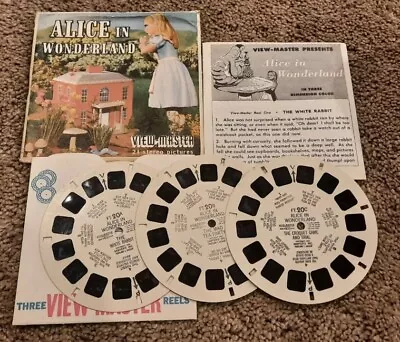 Vintage View-Master Alice In Wonderland 3 Reel Packet/booklet • $9.99