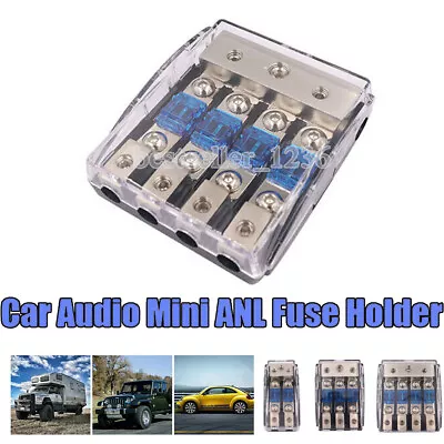 2/3/4 Way Mini ANL Blade Fuse Holder Stereo Car Audio Power Distribution Block. • $10.38