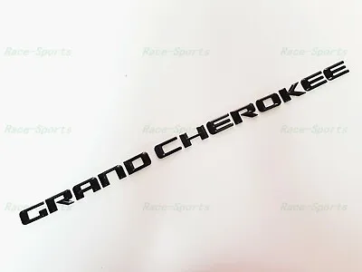 NEW 1PC Gloss Black GRAND CHEROKEE 3D Letters Emblems Nameplate Jeep Badge • $24.95