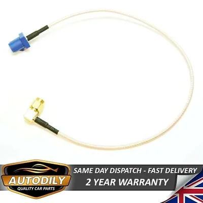 Fakra C Male 90 Degree SMA Male Connector Right Angle Cable GPS Antenna Adapter • £9.95