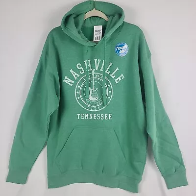 NEW Nashville Music City Tennessee SIZE L Men’s Sweatshirt Hoodie Green • $24