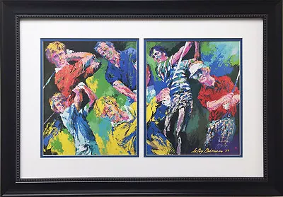 LeRoy Neiman  Golf Winners  Custom FRAMED Art Print Arnold Palmer Jack Nicklaus  • $99.99