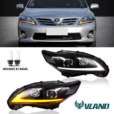 Pair LED Projector Headlights Assembly For 2011-2013 Toyota Corolla • $199.99