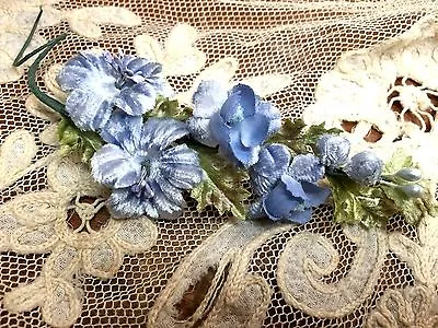 Vintage Mini Flowers 1940s Velvet Silk Hand Wrapped 1pc Japan • $7.59