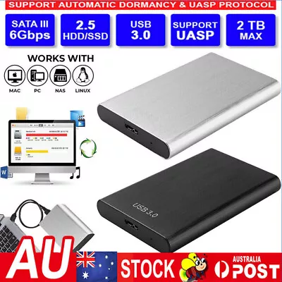 2.5 External Hard Drive Disk USB 3.0 Portable PC Laptop PS4 PS3 XBOX 1TB TV • $17.99