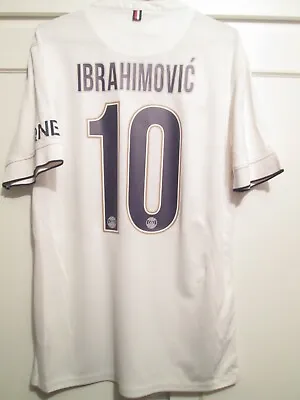 PSG Paris St Germain 2014-2015 Ibrahimovic 10 Away Football Shirt Medium  /50084 • £62.99