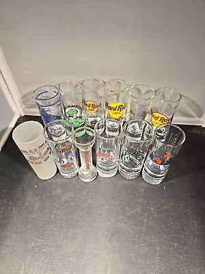 Double Shot Glasses Assorted Souvenier  Lot Of 12 Vintage • $24.95