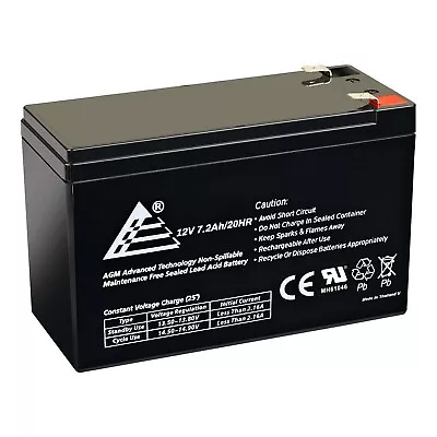 $26.99 • Buy 12V 7.2Ah SLA Rechargeable Replacement Battery For APC XS1000 (BX1000)