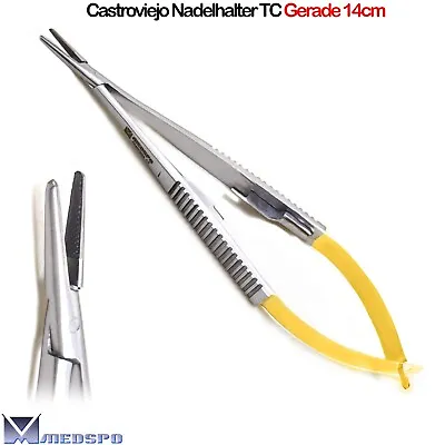 Castroviejo Needle Holder Microsurgery Dental Surgery Tooth Seam Surgery Holder Needles • £14.15