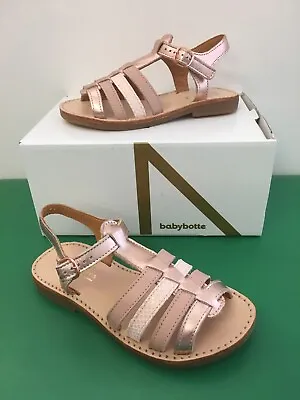 BabyBotte Ylona Girl Sandals In Nude With Rose Gold ( New Season ) • £26.90