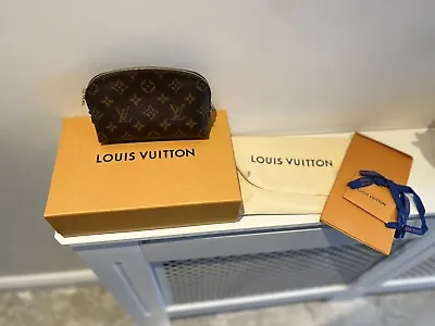 £355 • Buy Louis Vuitton Cosmetic Pouch PM Monogram Canvas Comes With Box And LV Dustbag