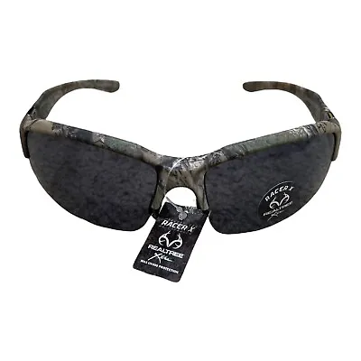 Realtree Real Tree Men's Racer X Camouflage Camo Sport Sunglasses Grey Lens • $11.95
