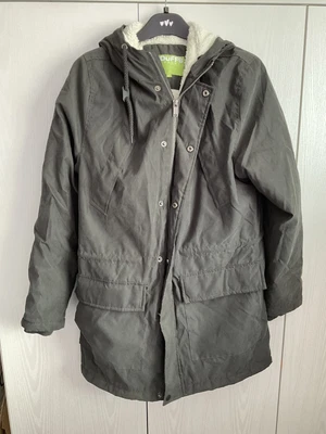 £14 • Buy Duffs Apparel Grey Coat Sheepskin Lining Size L