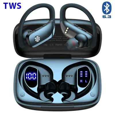TWS Bluetooth Earbuds 5.3 Wireless Earphones Stereo Headphones Ear Hook With MIC • $21.79