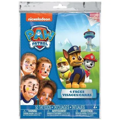 Nickelodeon Official Paw Patrol Face Tattoo - 50 Face Stickers • £2.49