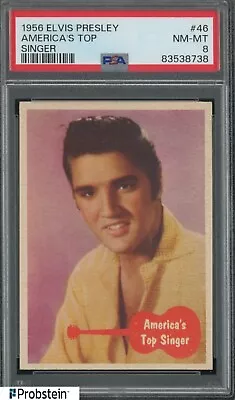 1956 Elvis Presley #46 America's Top Singer PSA 8 NM-MT • $29