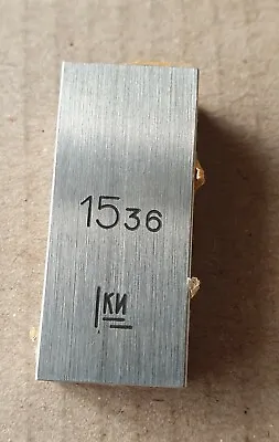 Precision Metric Gauge Block 15.36 Mm . • $12